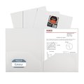 C-Line Products TwoPocket Heavyweight Poly Portfolio Folder, White Set of 25 Folders, 25PK 33957-BX